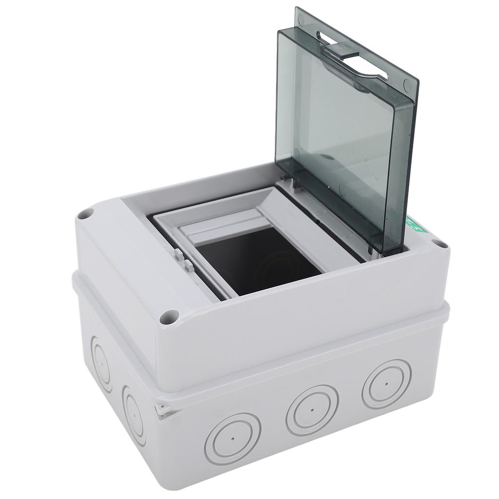 Circuit Breaker Box PC IP65 Waterproof 5 Way Transparent Cover Distribution Protection Box for Indoor Outdoor Use