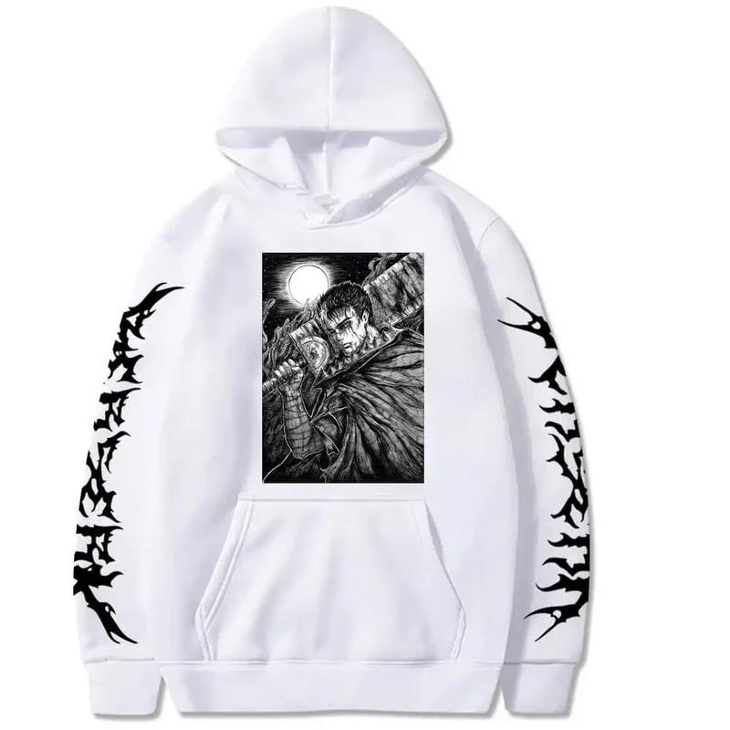 Berserk Guts Anime Manga Hoodies Men Harajuku Setwear Sweats