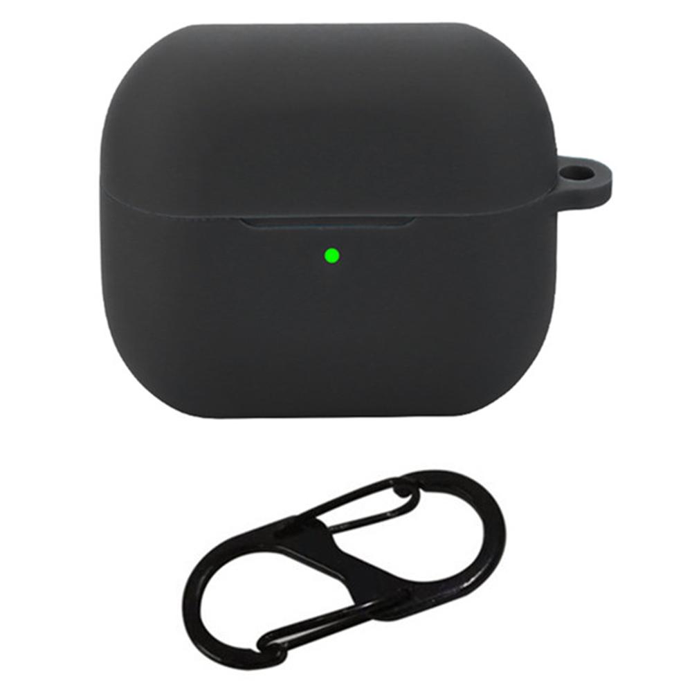 

For Samsung Galaxy Buds3 Silicone Case Bluetooth-compatible Earphone Protective Cover with Anti-Lost Buckle D