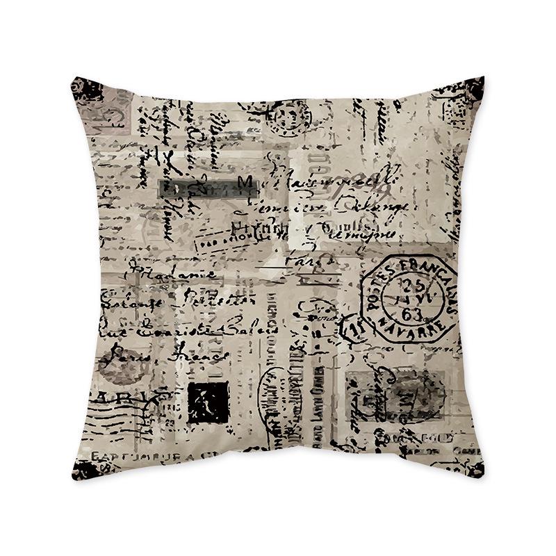 Nordic Geometric Ultra-Soft Cushion Cover, Retro Indian Light Luxury Sofa & Bedroom Lumbar Pillow