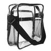 Clr Shoulder Bag Fashion Lightweight Large Capacity PVC Transparent Shoulder Bag for Travel Concerts Sports Events