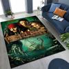 Captain Jack Pirates of The Caribbea Johnny Depp Carpet Rug for Bedroom Living Room Sofa Home Doormat Decor,Non-slip Floor Mat