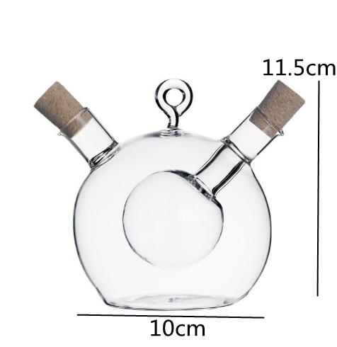 Kitchen Supplies 2-in-1 Double Layer Glass Oil Pot Vinegar Pot Soy Sauce Bottle Spice Bottle Storage Bottles Seasoning Bottles