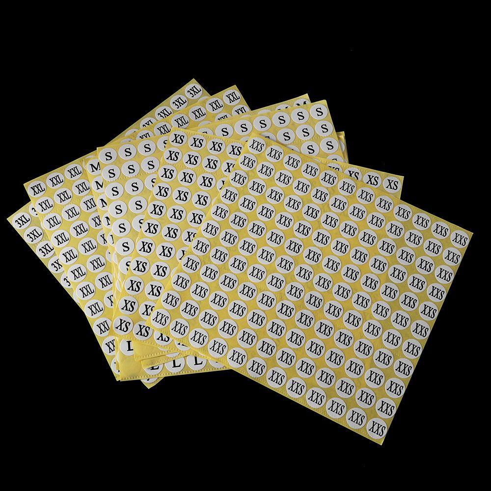 Adhesive organizer Classification Garment tags Size labels Clothing size dividers Label Stickers