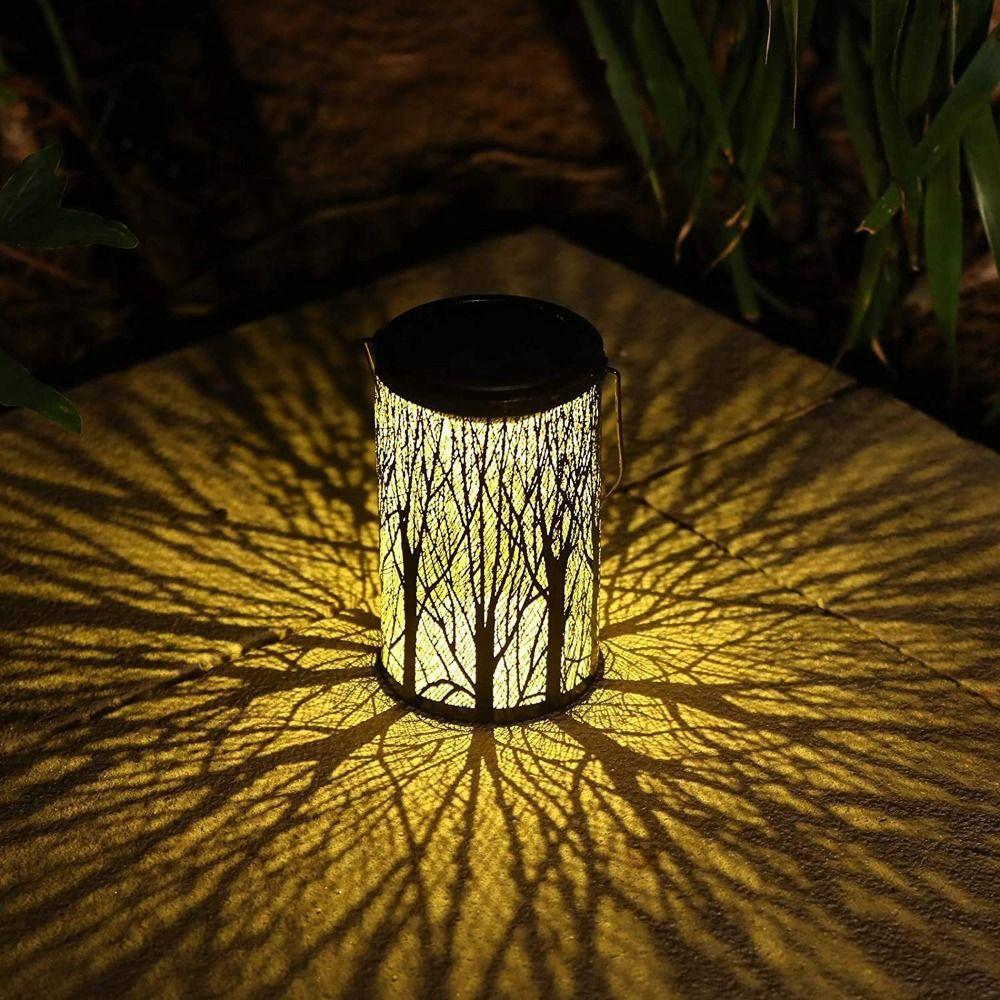 Portable Hanging Solar Lanterns Solar Powered Wind Chime Hanging Lamp Courtyard Landscape