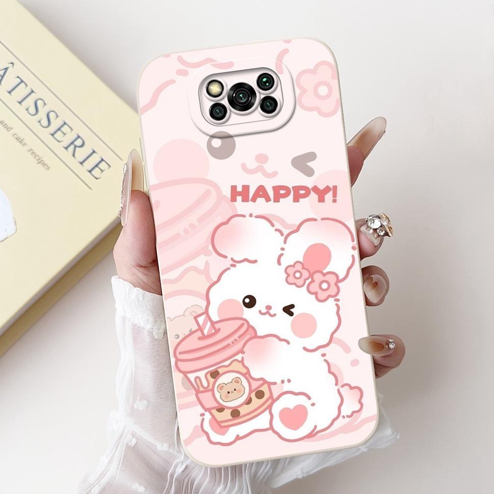 Phone Case For Xiaomi Poco X3 Pro Cases Simple Pattern Shockproof Back Cover Soft TPU For Xiaomi Poco X3 PocoX3 NFC Case Bumper