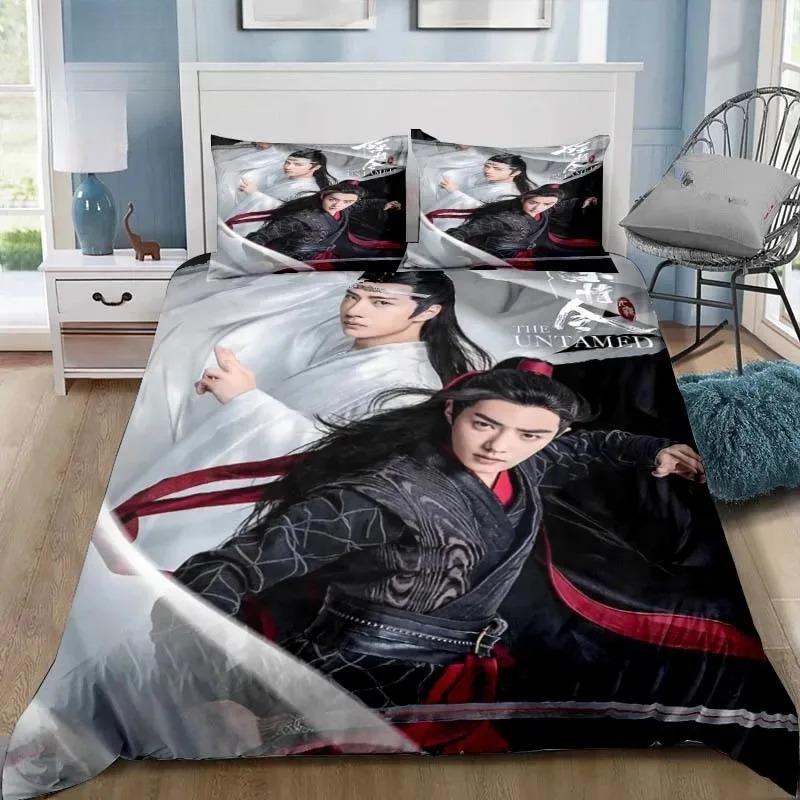 The Untamed Xiao Zhan Wang Yi Bo Bedding Set Single Twin Full Queen King Size Bed Set for Adult Kid Bedroom
