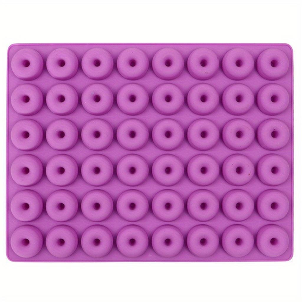 48 Cavity Small Donuts Chocolate Silicone Mold Small  Fondant Candy Mold  Baking Tools