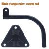 Adjustable Industrial Electric Fan Accessories: Telescopic Bracket, Universal Vertical Pole, Wall-Mount Fit, Curved Rod, Triangle Plate