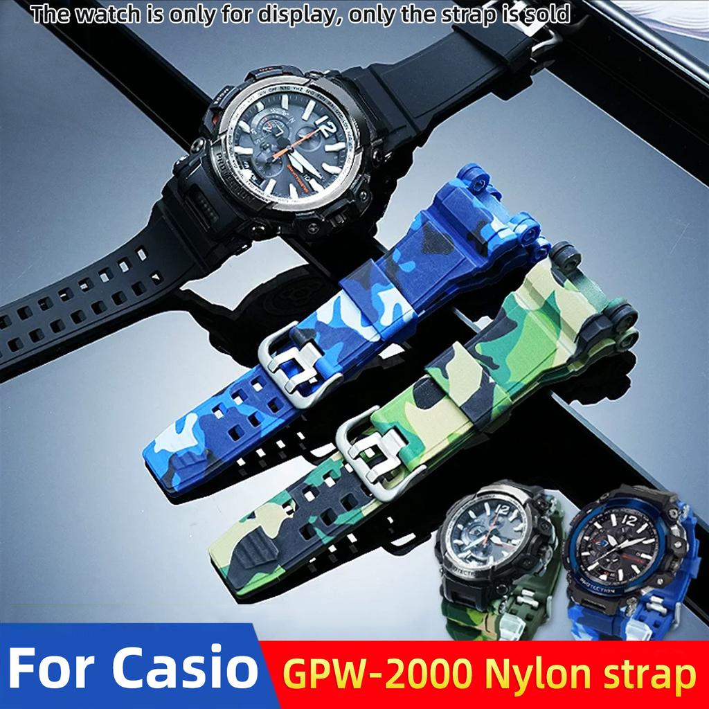 Soft resin silicone strap For Casio G-Shock Master 5502 Air GPW-2000 watch band waterproof replacement wristband