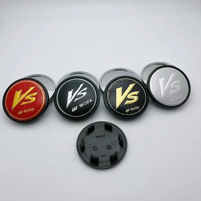 4pcs JDM 62mm VS W Work Logo Emblem Car Wheel Center Caps Wheel Hub Caps Auto Rim Dust Cover Car Accessories for Land Rover