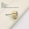 Color Ceramic Through Hole Pumpkin Handle Knobs Light Luxury Modern Minimalist Drawer Cabinet Wardrobe Cartoon Art Handle Knobs