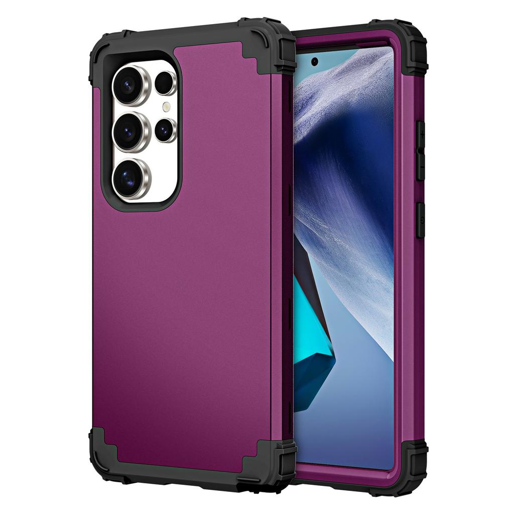 Applicable To Samsung S26Ultra 3-in-1 Mobile Phone Case S25Ultra Matte S24Ultra Anti-drop Protective Case