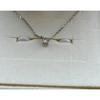 Used Single diamond K10 necklace (Canal 4C)