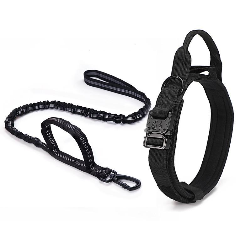 Big Dog Training Collar Pet Collar Military Dog Collar Medium and Large Dog Outdoor Training Dog Leash Tactical Collar