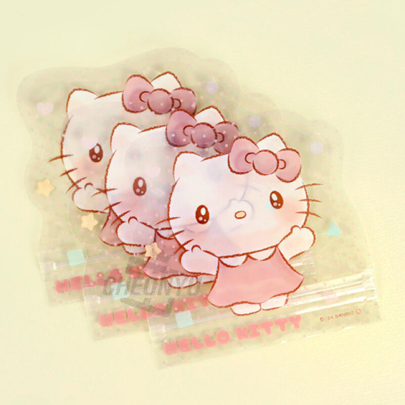 

[Sanrio] Hello Kitty Die-Cut Fancy Zipper Bag 3-Piece Set Single product
