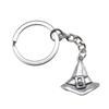Merry Christmas Keychain Letter Charm Holiday Key Holder 28mm Ring