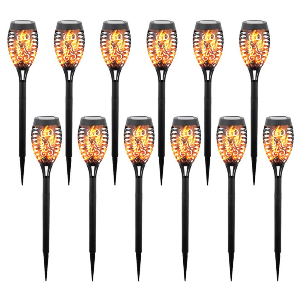 4/6/8/12 Solcellelys utendørs med blinking, vanntette LED-lys for hager, camping, fester, hager, Halloween, automatisk bryter