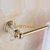 60cm Bathroom Single Towel Bar Towel Rack Towel Holder Solid Stainless Steel  Golden  Crystal Decoration Bathroom Accessories