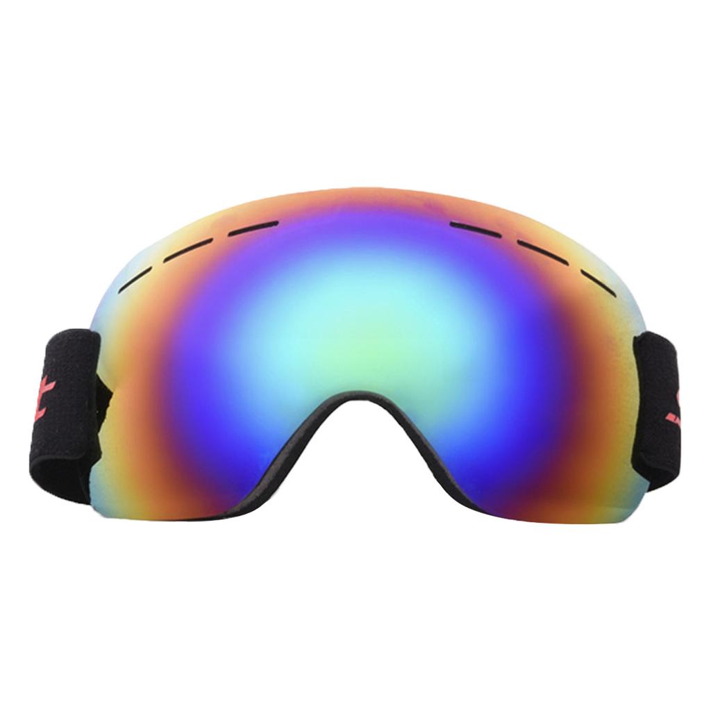 Outdoor Windproof Snow Goggles with Soft Adjustable Strap Anti-UV Snow Goggles for Snowmobile Skiing Skating Climbing