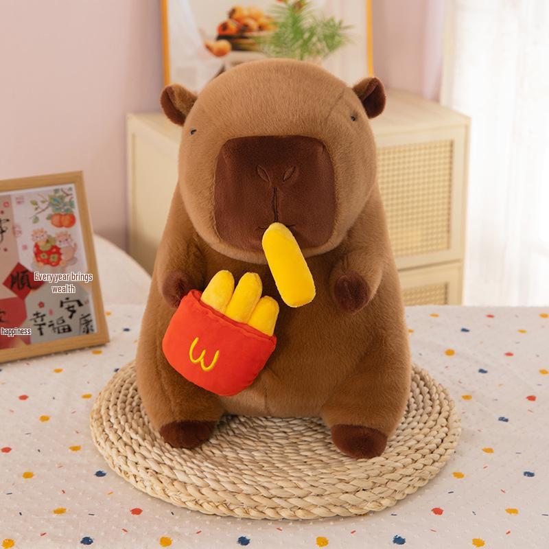 

Плюшевая игрушка Капибара, растягивающаяся картошка фри - Детский праздничный подарок, кукла для игрового автомата 30 cm (0.31 kg)