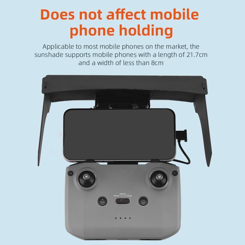 Phone Tablet for Sun Shade for Mavic 3/AIR 2/2S/Mini 2/Mini 3 Pro RC Drones Controller Folding Monitor Cover
