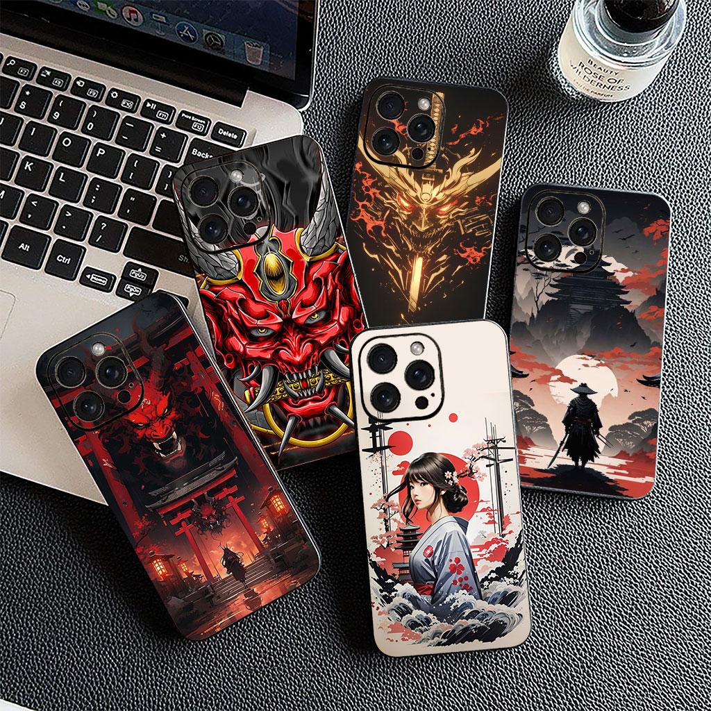 Phone Cover Samurai Ninja Oni Mask Bushido for Xiaomi Poco C85 C71 C65 C61 X7 X6 X5 M6 M7 F6 F7 F8 Ultra Pro C75 Soft Case