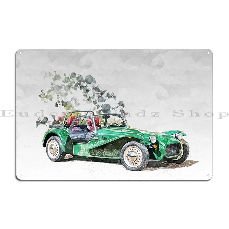 Металлическая табличка Caterham Seven Sprint 2017, персонализированный принт, гаражная вечеринка, дом, жестяная табличка, постер 20x30cm（7.8x11.8inch）