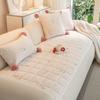 Thicken Plush Sofa Cushion Non-slip Simple Style Couch Towel Dust-proof Winter Warm L-shaped 1/2/3/4 Seater for Living Room