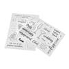 2Pcs Clear Stamp Set TPR Clear Imprint Healthy Nonirritating Recyclable Practical Transparent