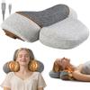 Plug-in 3-in-1 Hot Compress Massage Neck Pillow  Rich Bag Aligners  Memory Cotton Neck Brace  Deep Relaxation Cervical Traction Pillow