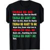 Men's And Women's Dire Straits "Things We Did Build This City/Shoot The Sheriff" Lyrics T-Shirt, 100% Vintage Tee with Song Quotes, Iconic Song