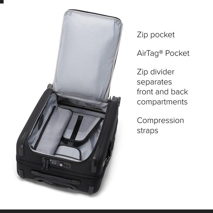 TUMI ALPHA Large Dual Access Expandable Carry-on Black
