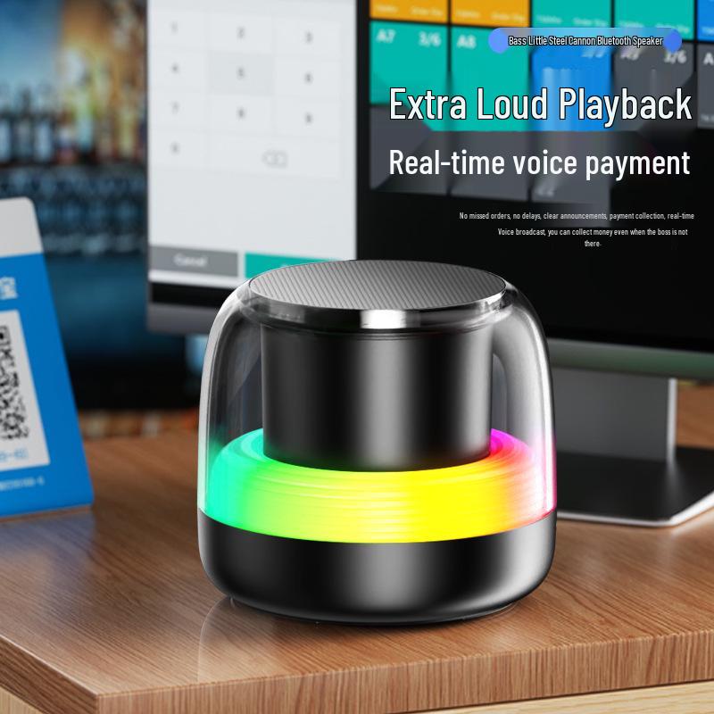 RGB Bluetooth Speaker: Portable Wireless Outdoor Cycling Mini Speaker with Heavy Bass