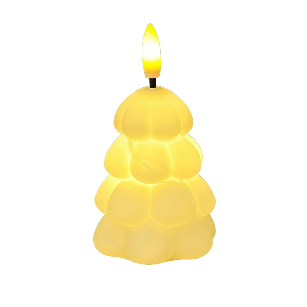 Christmas Tree Vinyl Night Light Bedroom Dormitory Bedside Lamp Party Decoration Ambient Light Gift Ornament