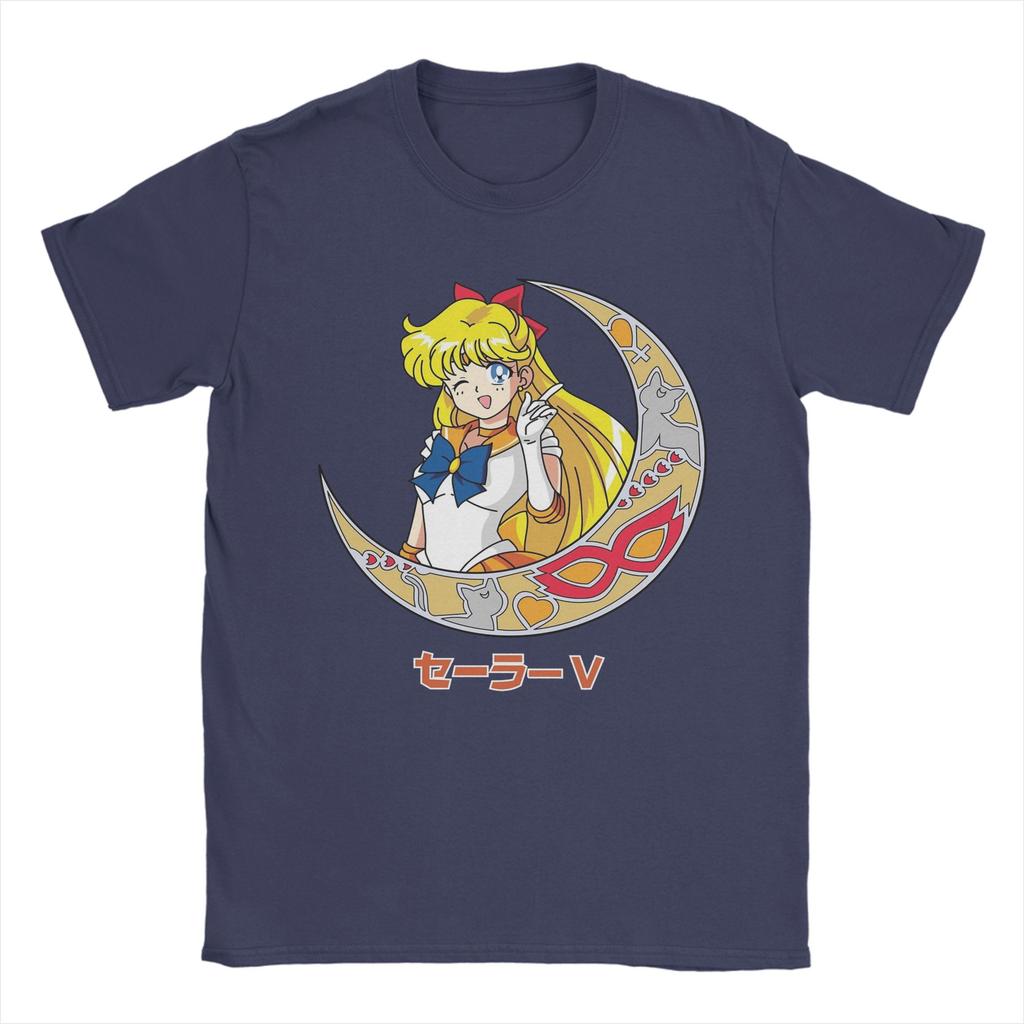 Sailor Moons T-Shirts Herren Reiner Baumwollstoff Vintage T-Shirt Rundhals T-Shirts Kurzarm Oberteile 4XL 5XL 6XL