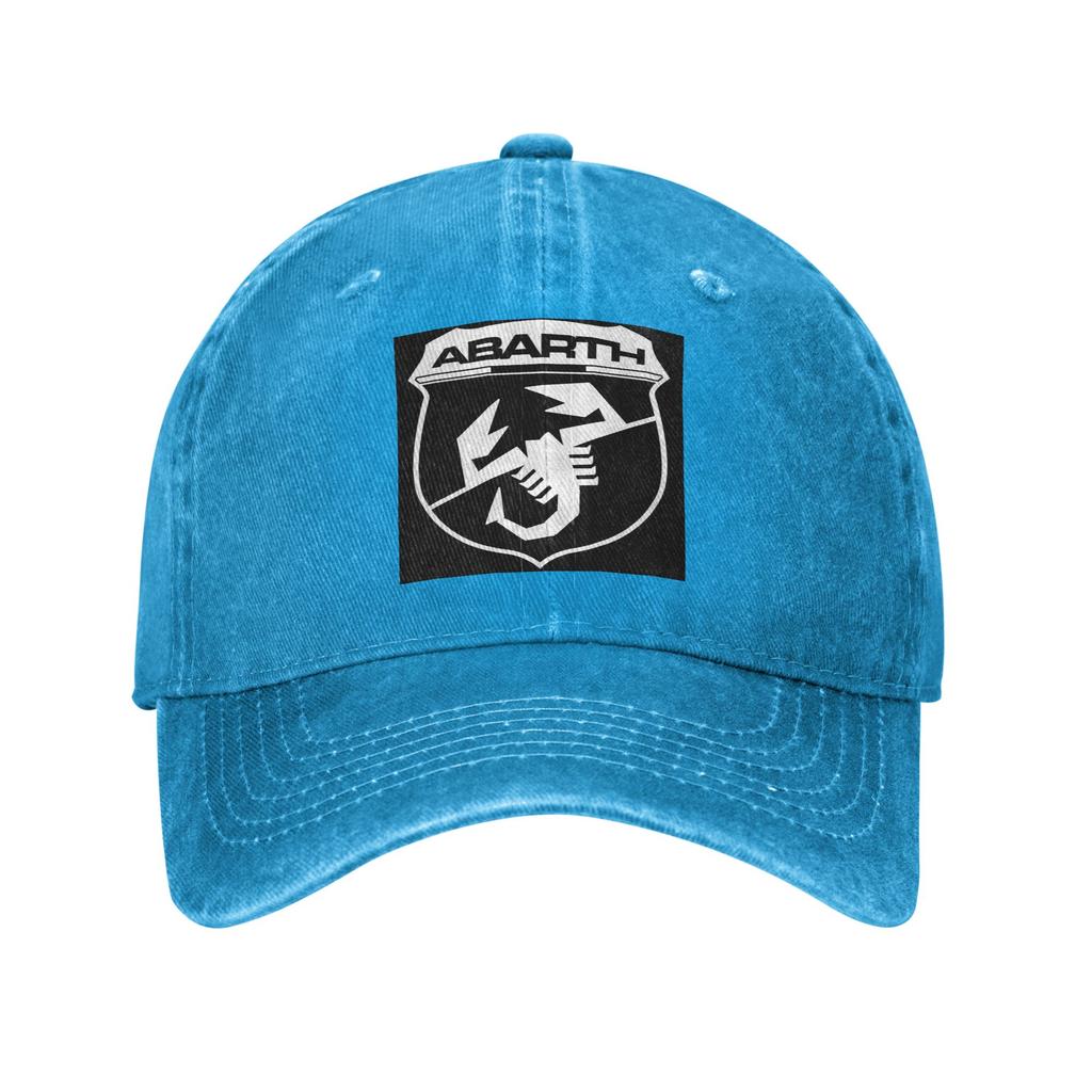 Abarth C Cool Baseballkappen Mode Gewaschene Denim Hüte Outdoor Verstellbare Kappe Streetwear Baseball Cowboyhut für Unisex