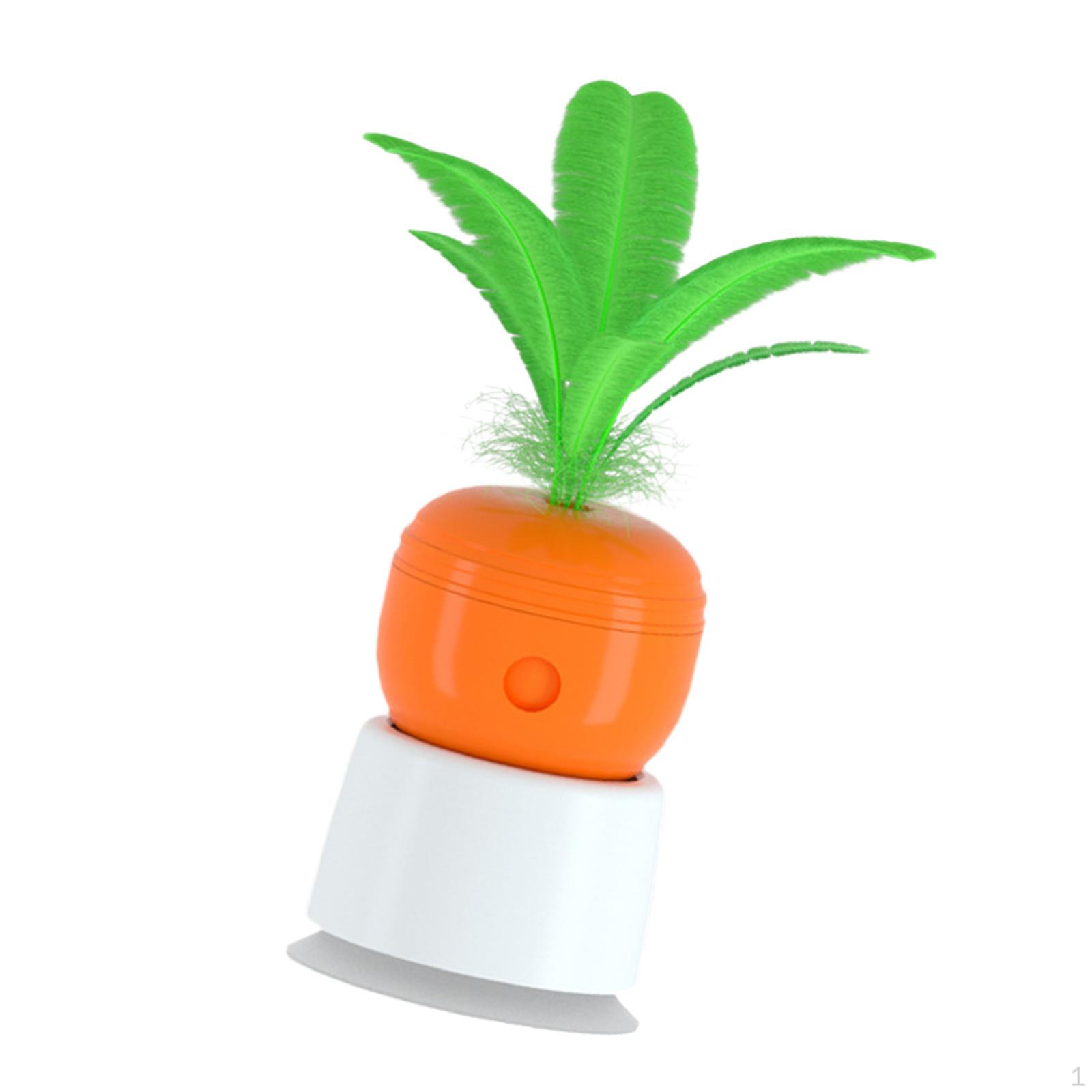 Dog Cat Slow Feeder Toy Interactive Carrot Puzzle Toys with Swing Treat Dispenser Puppy Supplies