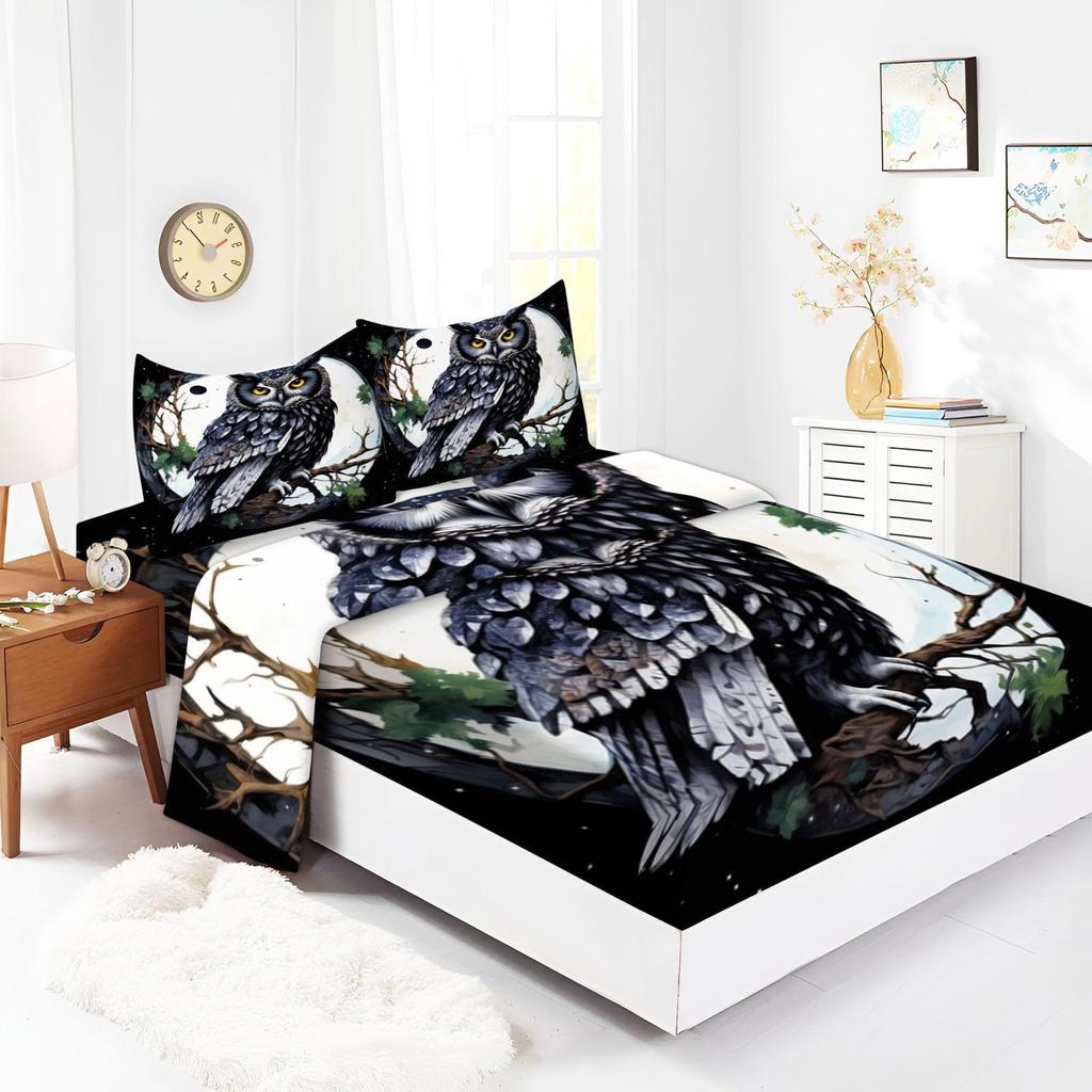 Animal Puppy Pattern Mattress Four-Piece Bedding Set Bedroom Dormitory Bedding Decoration