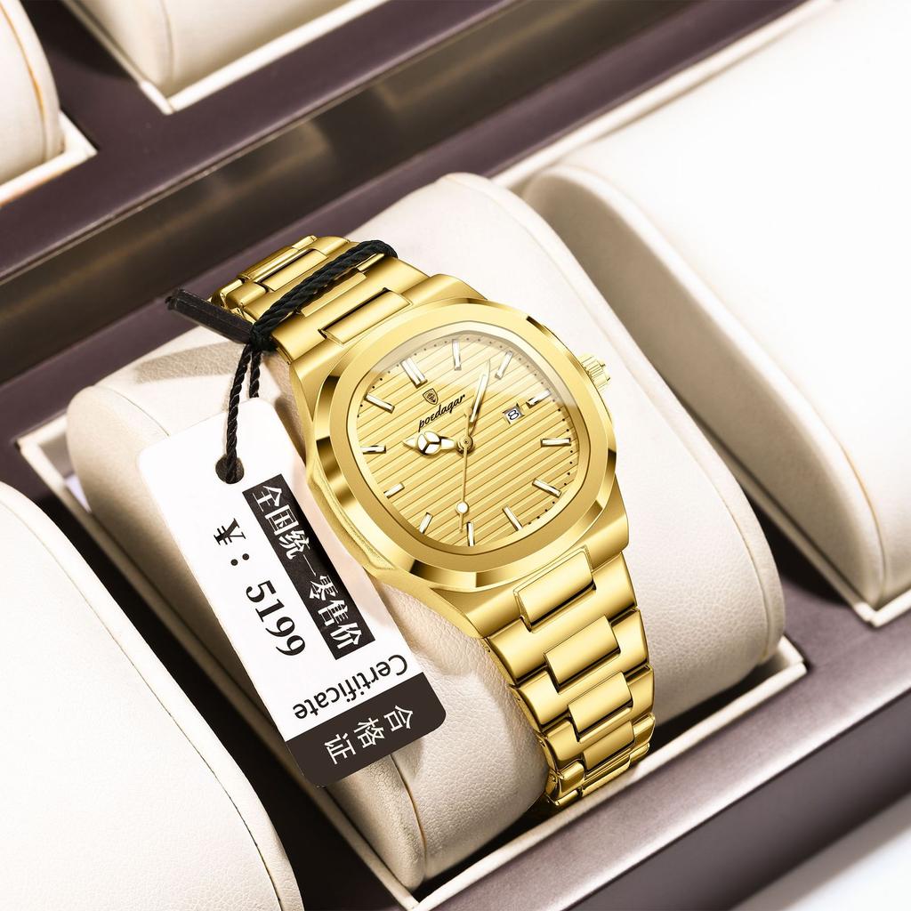 Luxe Dameshorloge Ultra-dun Lichtgevend Kwarts Horloge