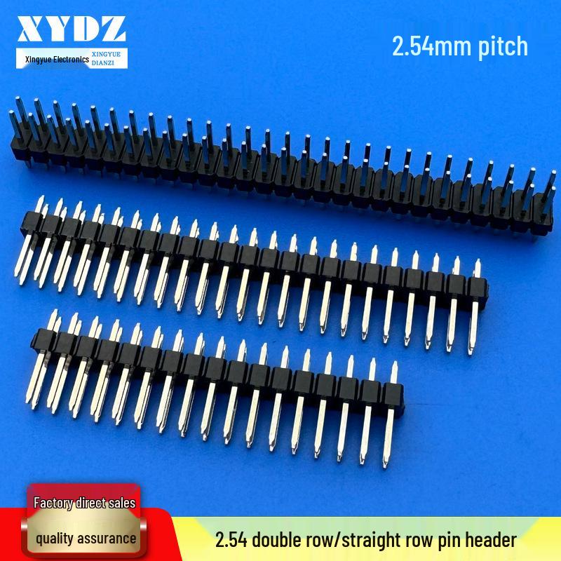 2.54mm Pitch Single/Double Row Dupont Series Pin Header Connector