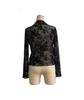 2025 Top met opstaande kraag en mesh basislaag - Slim fit dames T-shirt (Europese en Amerikaanse pasvorm)
