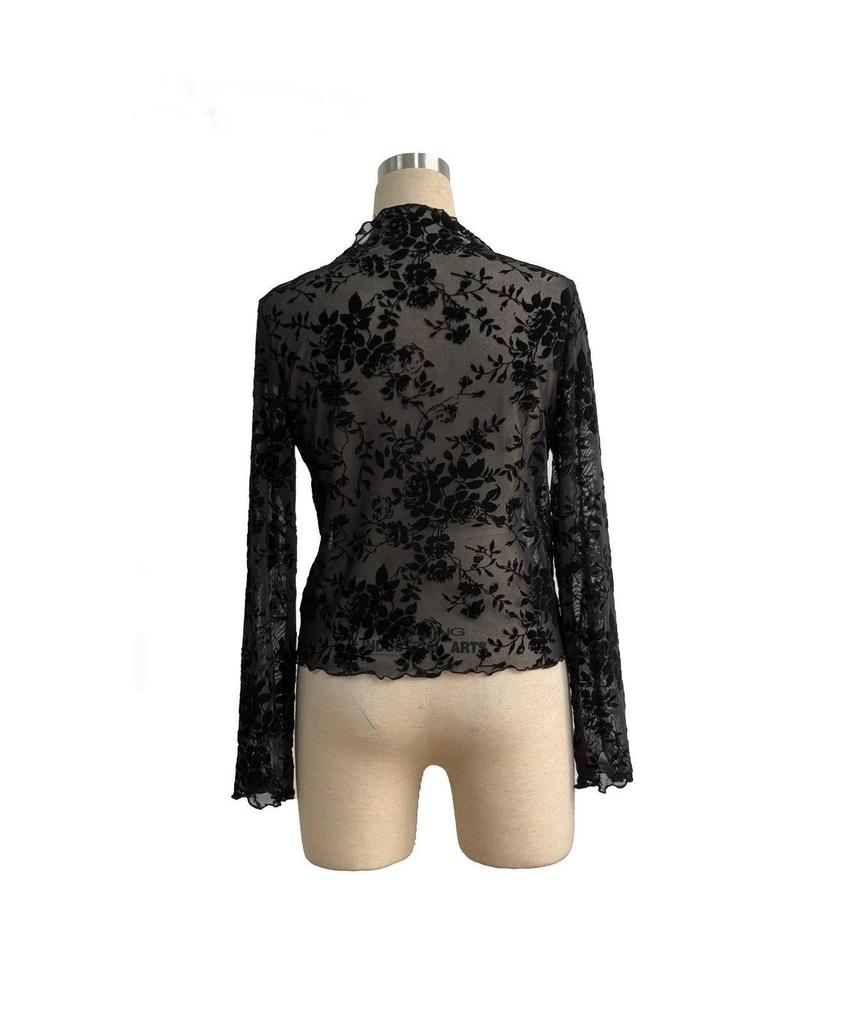 2025 Top met opstaande kraag en mesh basislaag - Slim fit dames T-shirt (Europese en Amerikaanse pasvorm)