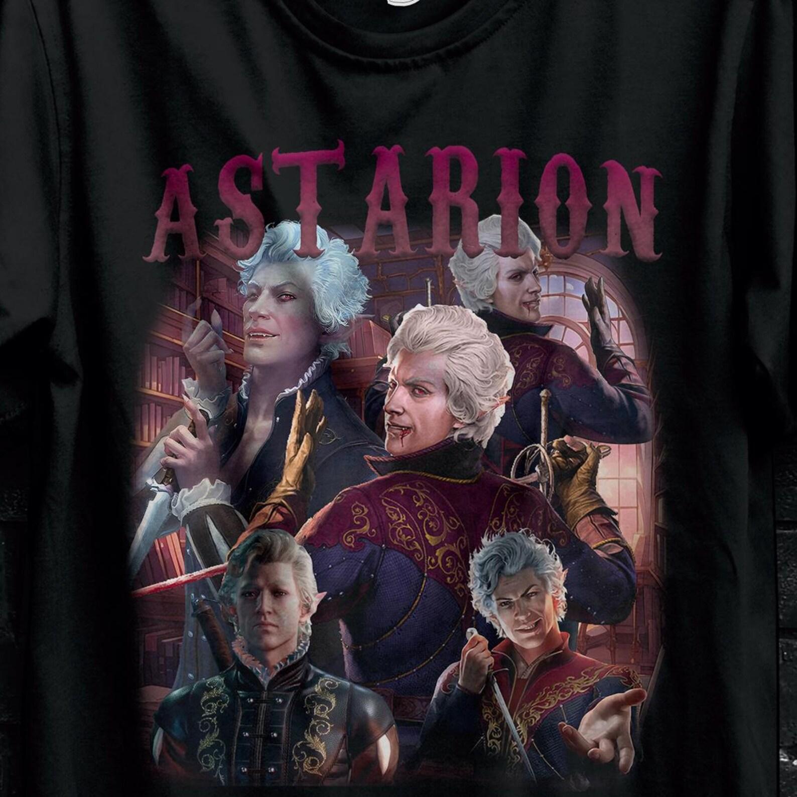 Astarion Baldur s Gate 3 Fan Tshirt For Gamer,Shadowheart Tee,Laezel Appareal,BG3 Karlach Shirt,Minthara And Boo Sticker,Gift Pin For Minsc S