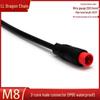 Waterproof M8 Aviation Plug with Cable: 2-6 Pin Male & Female Connector