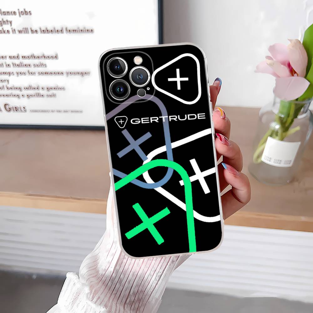 Lovely Fashion G-Gertrudes Transparent Phone Case For IPhone 17 Air 16 Pro Max 15 14 13 12 11Plus Shockproof Cover