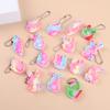 10/20 Stuks Mini Pop Sleutelhanger Paashaas Wortel Ei Ornamenten Paasfeest Mand Vullers Kinderen Jongen Meisje Verjaardagsfeest Bedankjes