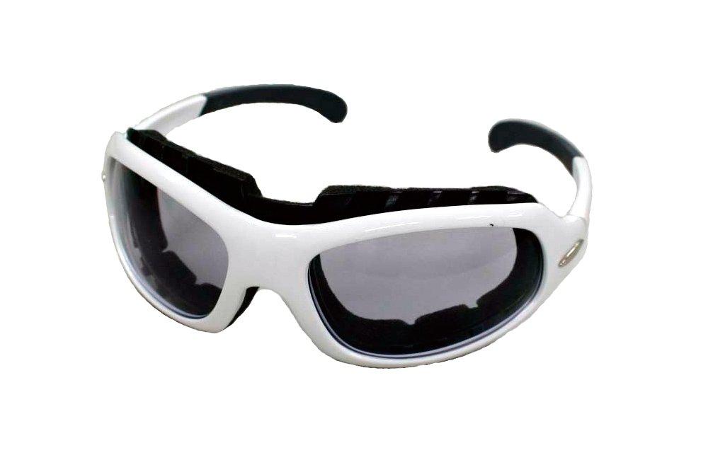 

POSH 800710-WB Riding Glasses 2084 White Frame/Black Face Pad білий