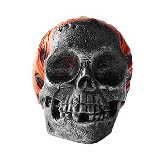 Yousheng Skeleton Pumpkin Ornaments, Resin Durable Halloween Decorations, Retro Dark Style Table Decor, for Party Window