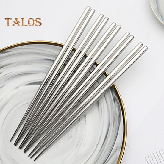 Baguette Chinoise Lot De 5 Paires De Baguettes Ru00e9utilisables Multicolores Lu00e9gu00e8res En Acier Inoxydable 304, Passent Au Lave- Vaisselle (noir Baguettes Chinoises